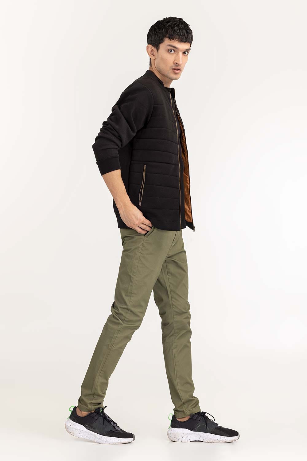 Black Quilted Gilet JKT-KNTMNZ22-028