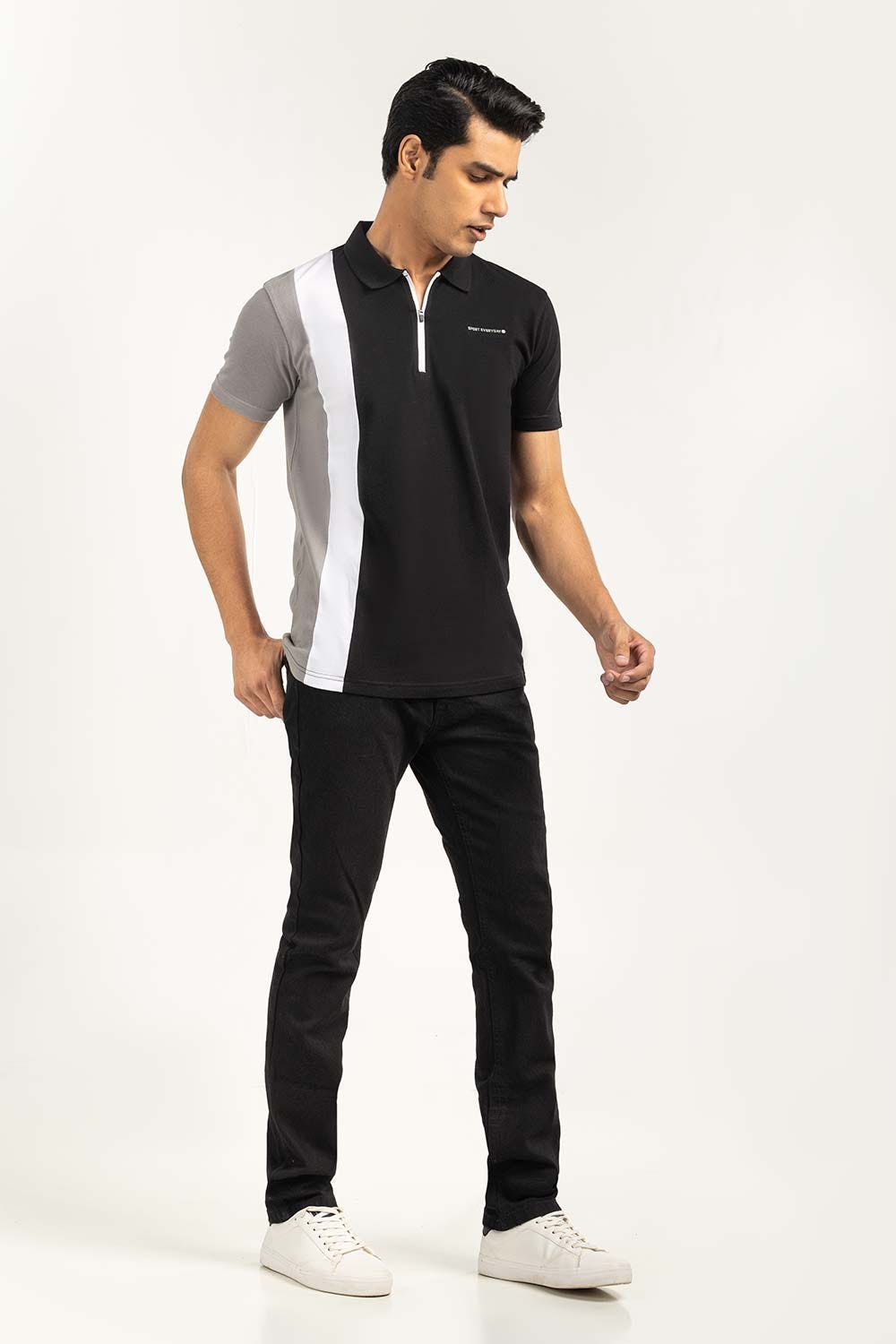 Black Sports Polo PKP-SP-143