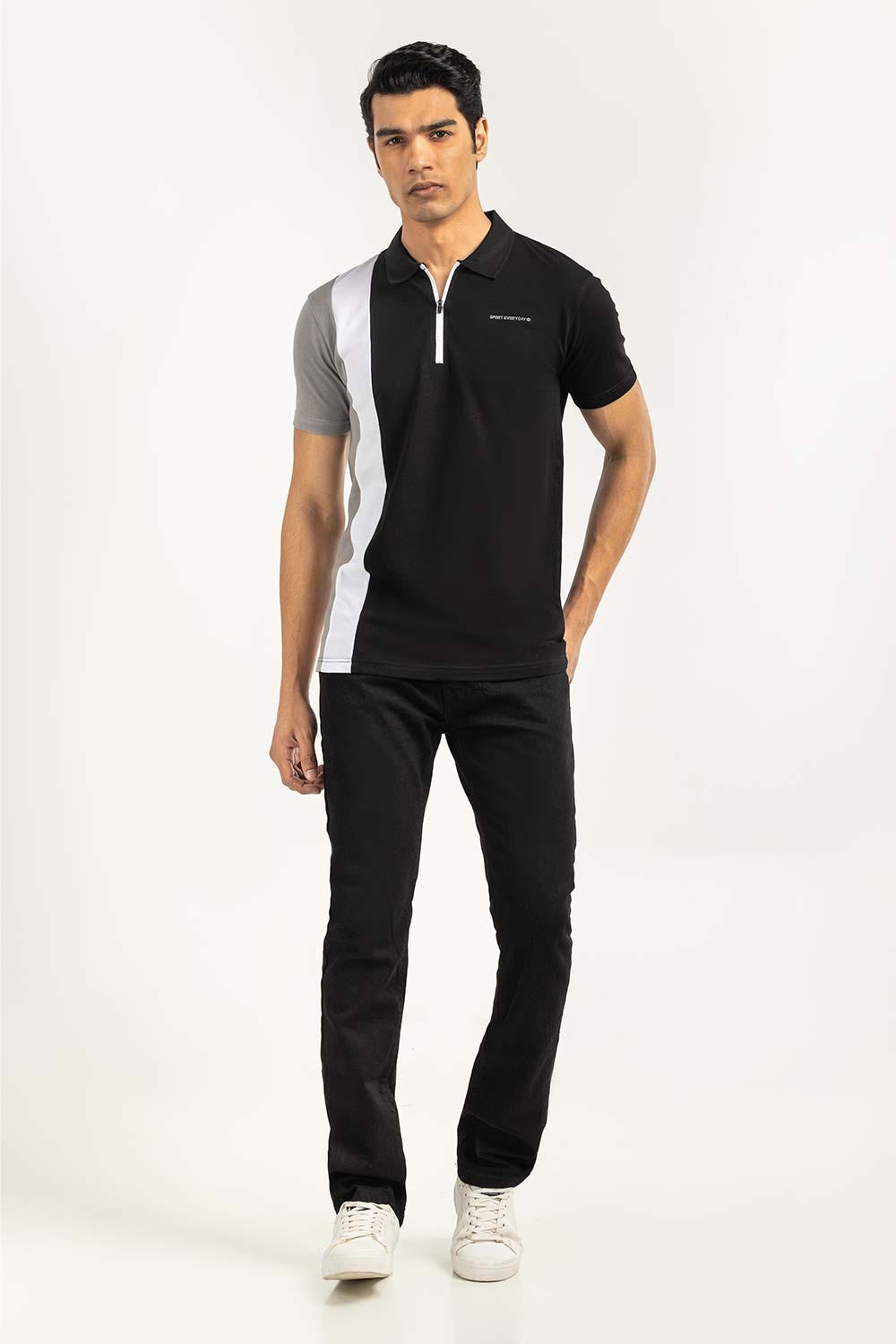 Black Sports Polo PKP-SP-143
