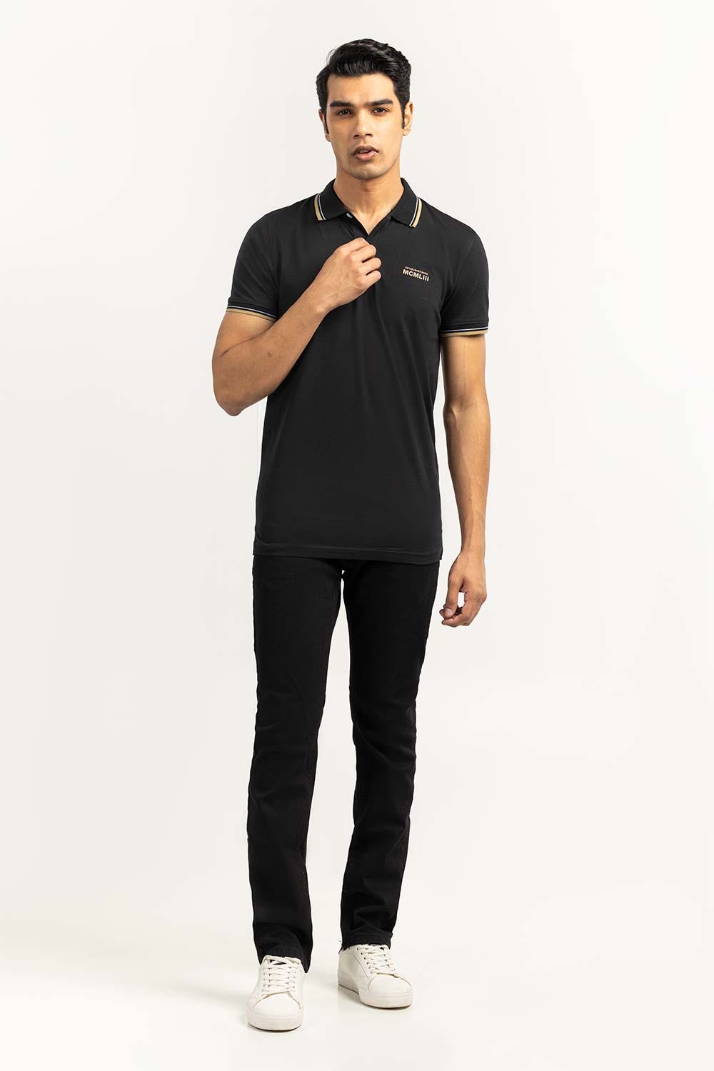 Black Sports Polo SJP-SP-16