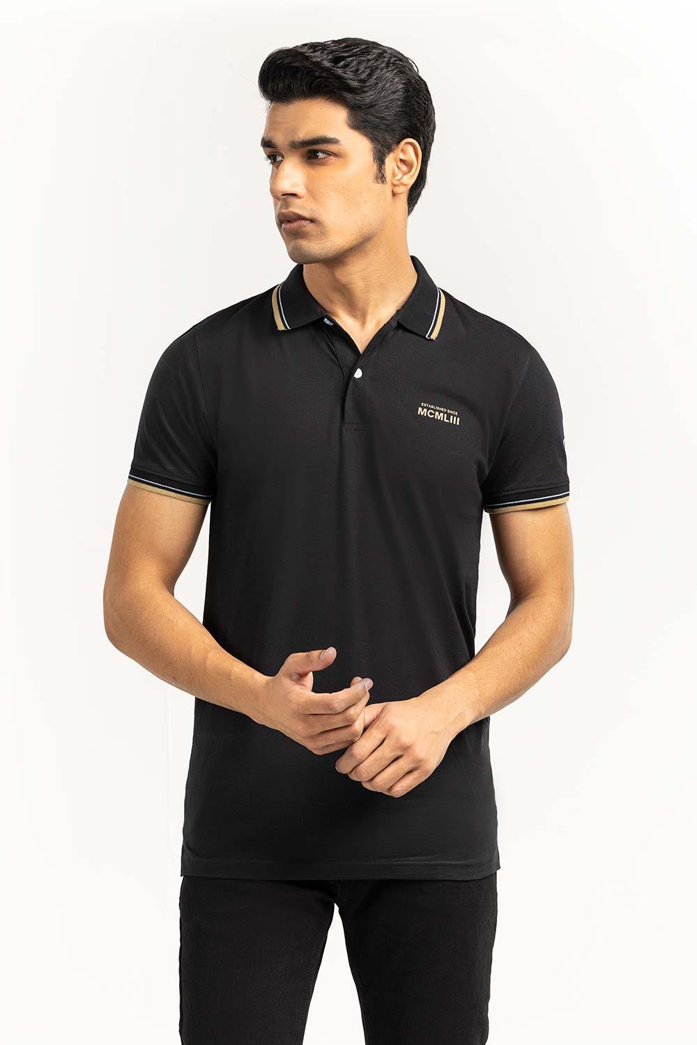 Black Sports Polo SJP-SP-16