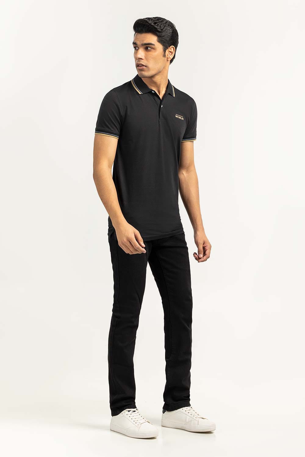 Black Sports Polo SJP-SP-16