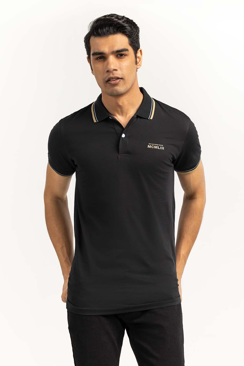 Black Sports Polo SJP-SP-16