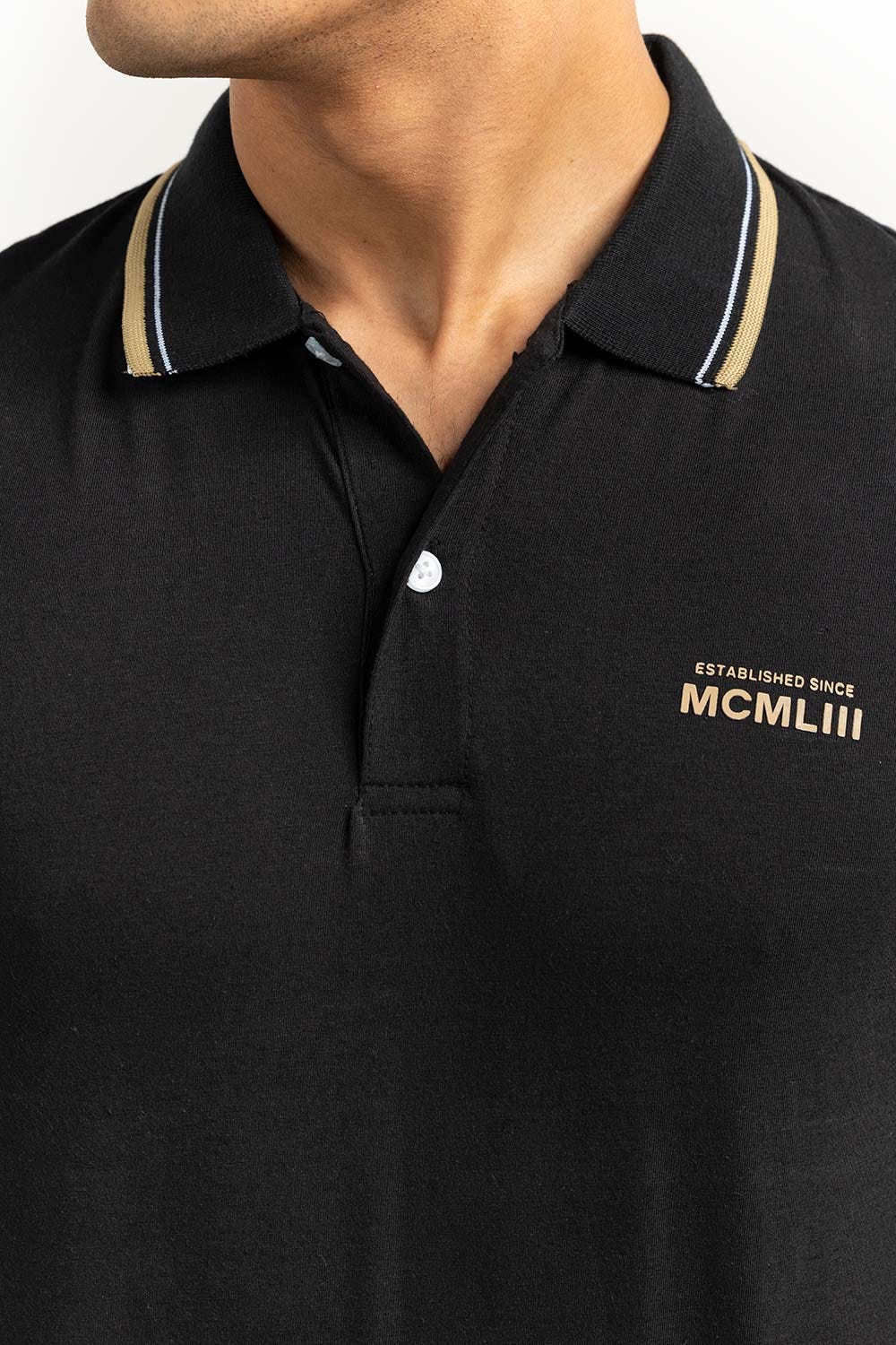 Black Sports Polo SJP-SP-16