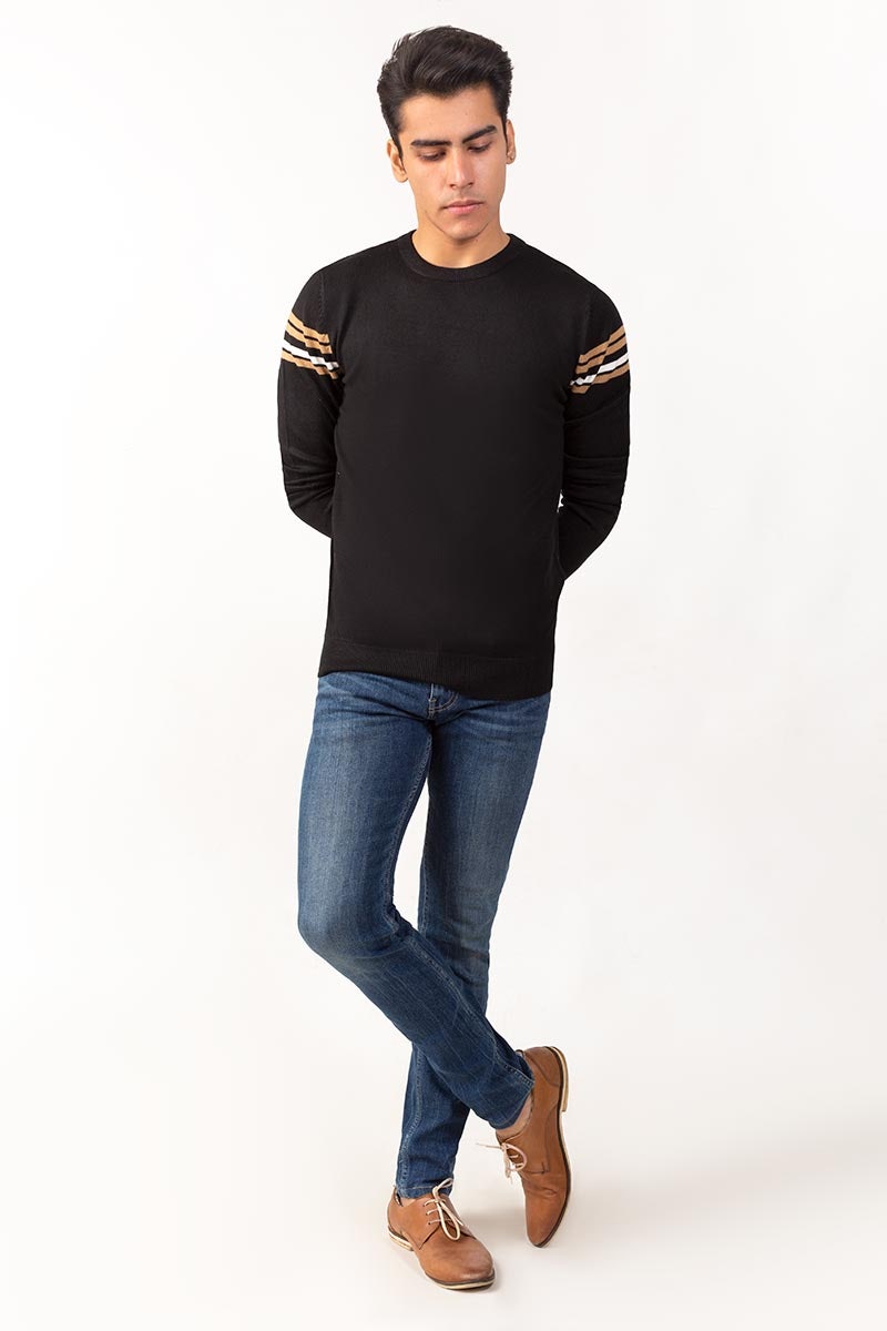 Black Sweater FS-SWT-VPN-FD-226-01