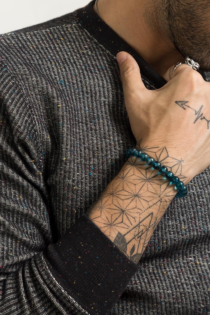 Black Fashion Sweatshirt JKT-MSS-12-01