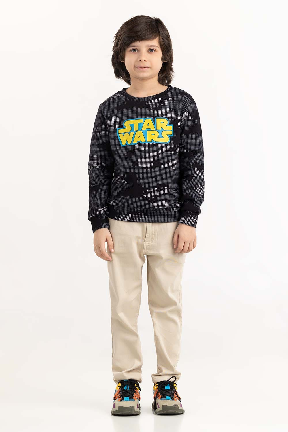 Junior Boy Black Sweatshirt 224 -312-057