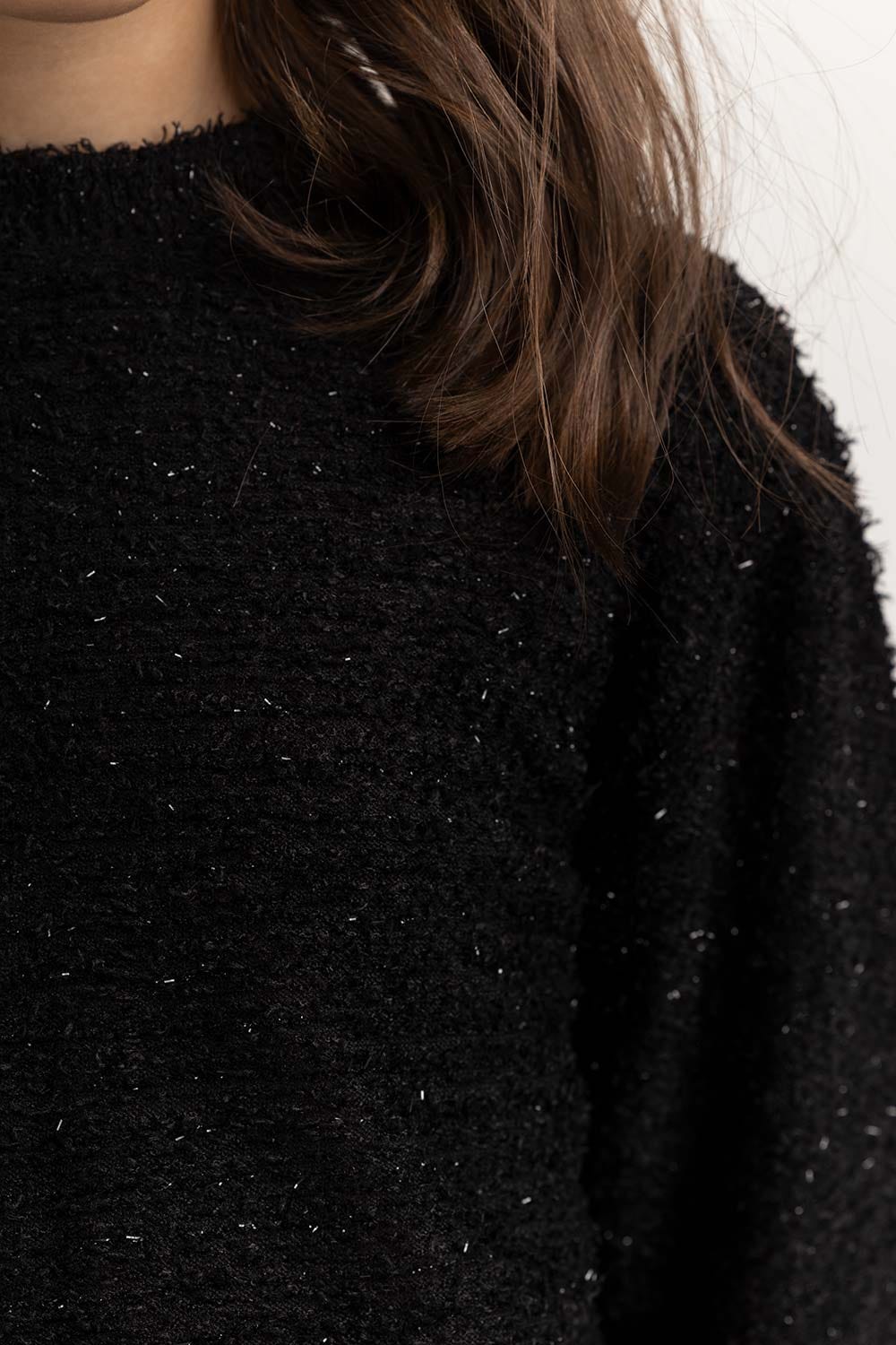 Girls Black Sweatshirt 224-412-072