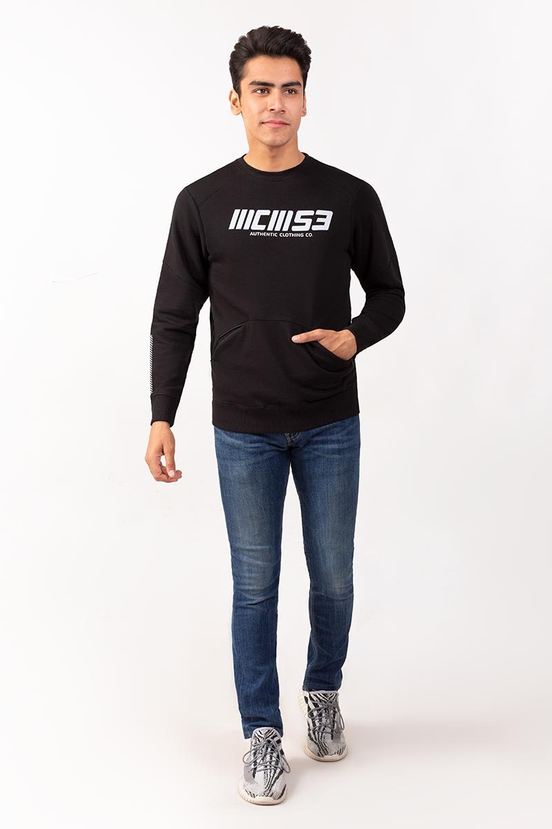 Black Sweatshirt JKT-MSS-16-02