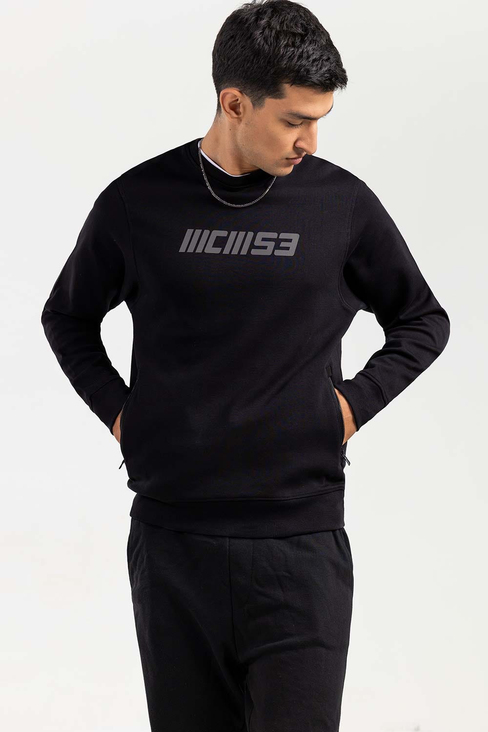 Black Sweatshirt JKT-MSS-D23-02