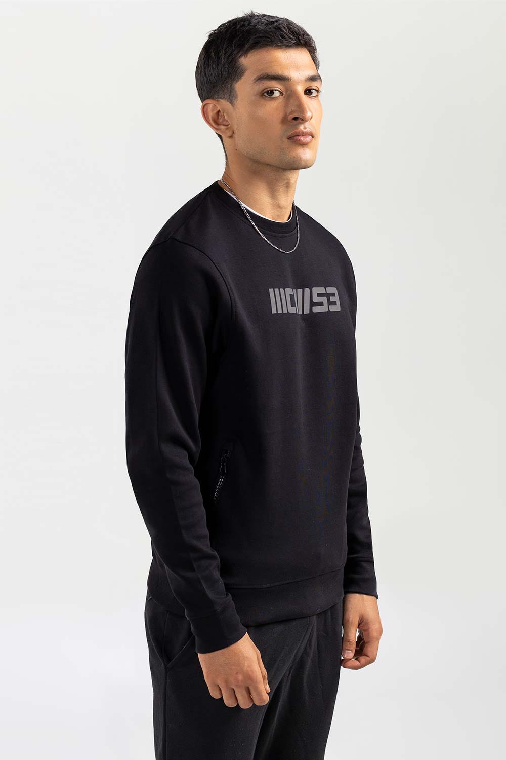 Black Sweatshirt JKT-MSS-D23-02