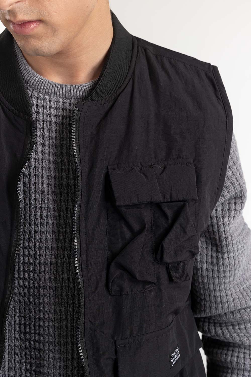 Black Technical  Jacket  224-110-048