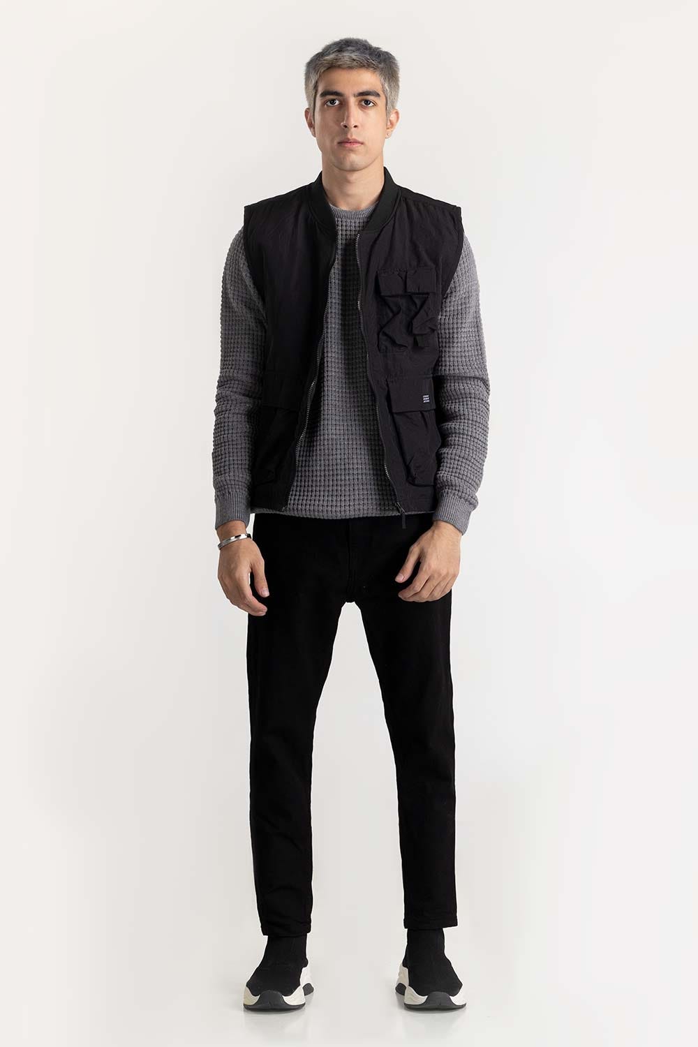 Black Technical  Jacket  224-110-048