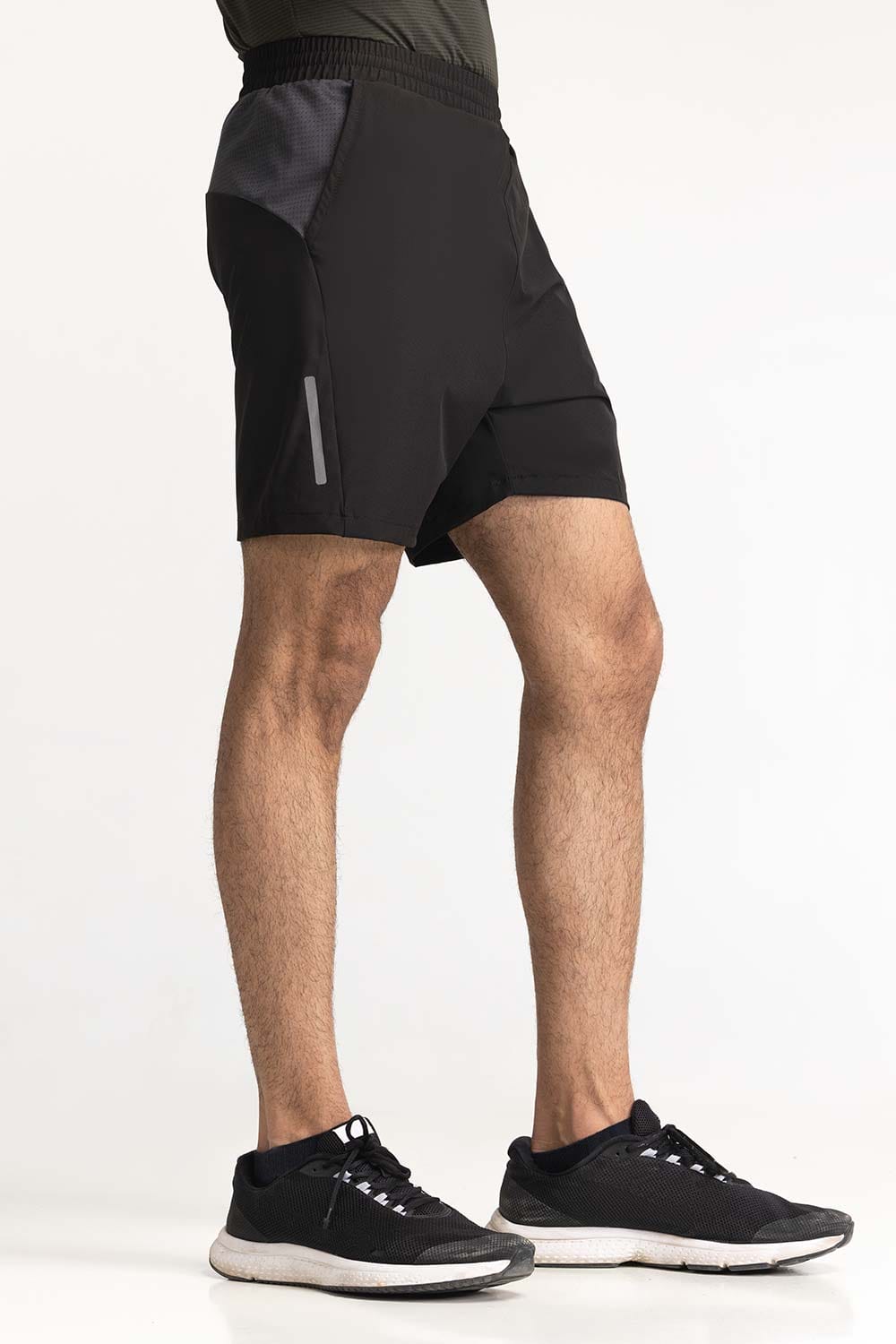 Black Textured Short AW-SHT23-030