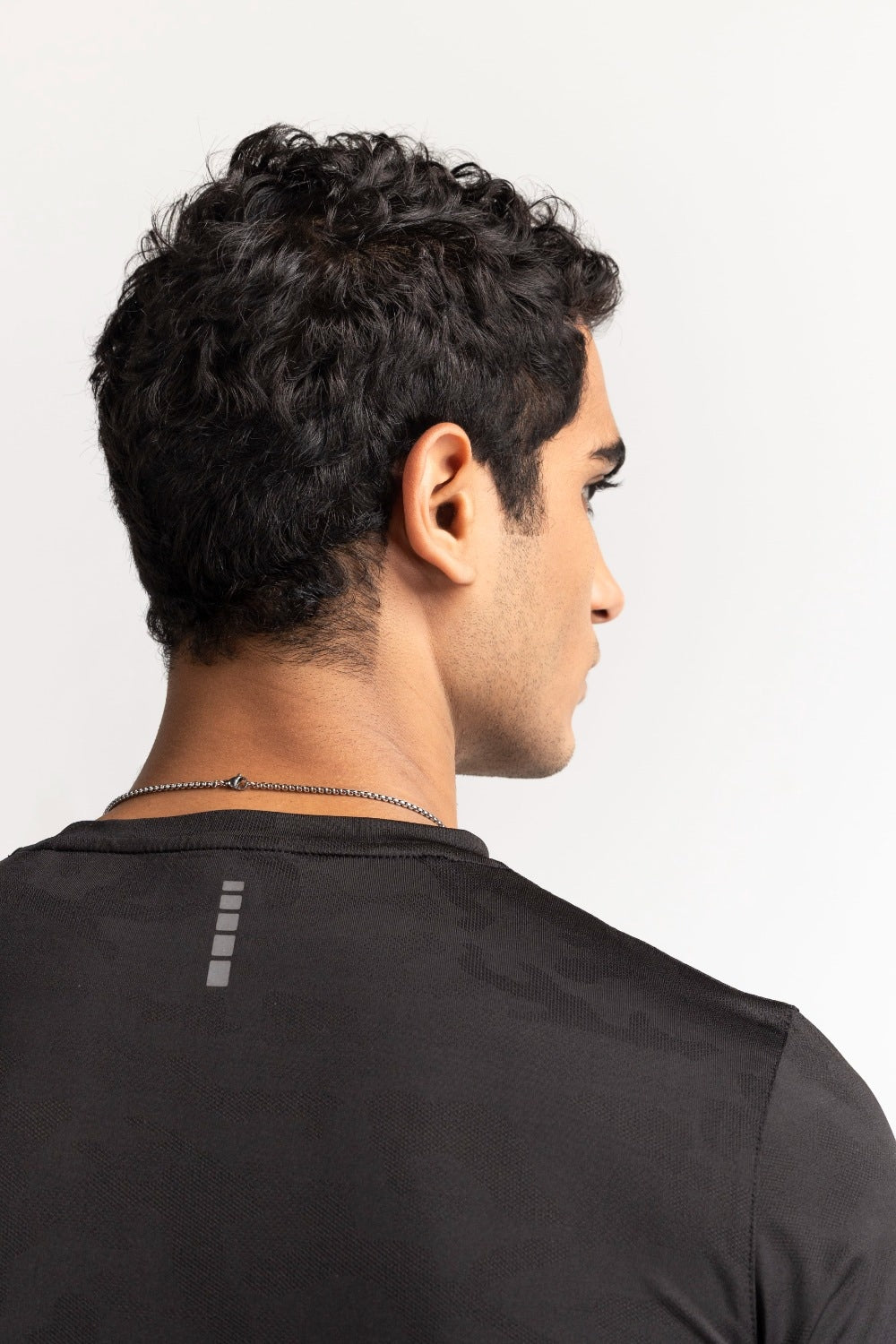 Black Textured Tee AW-TS24-001