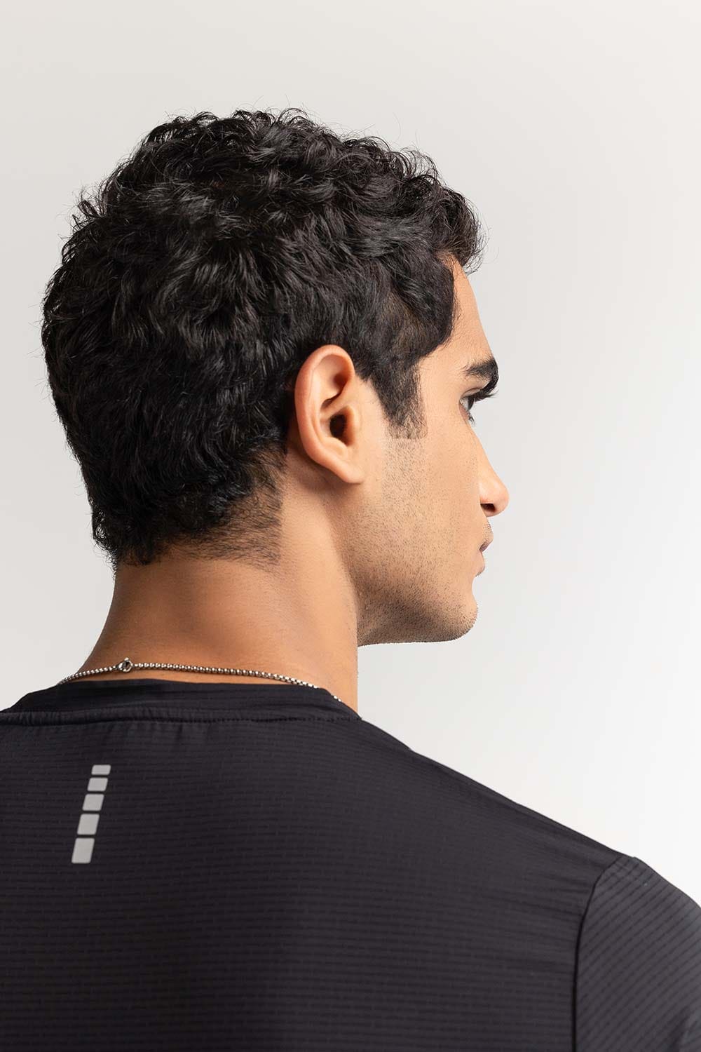 Black Textured Tee AW-TS24-004