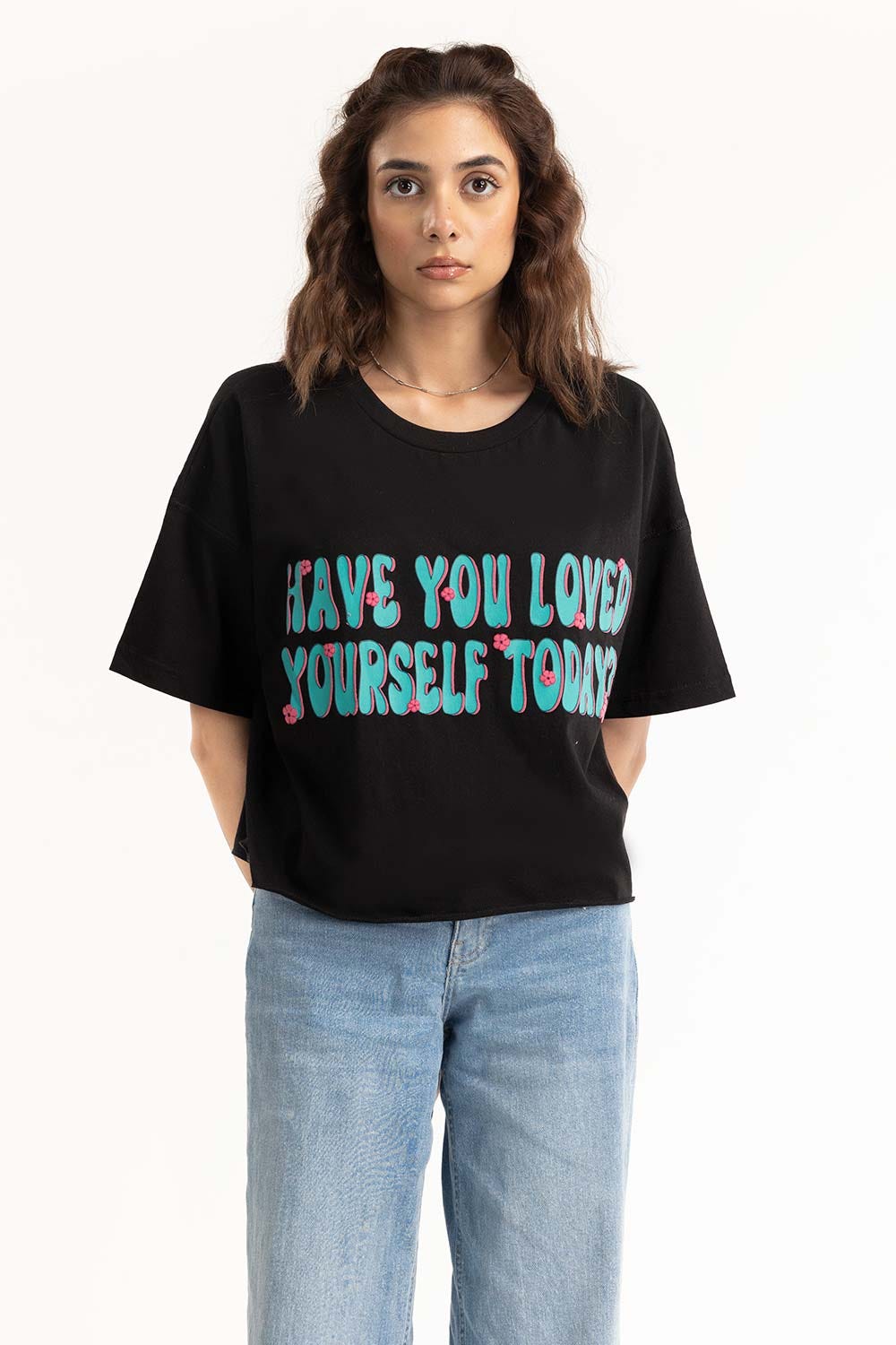 Black T-shirt 224-213-010