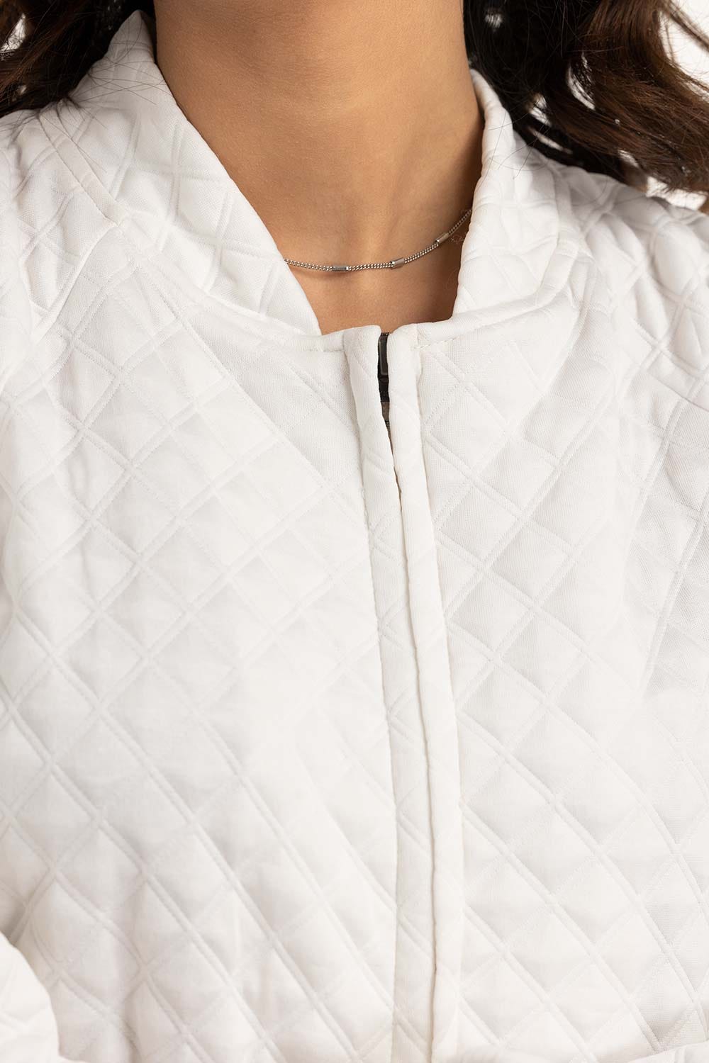 White Knitted Top 224-210-002