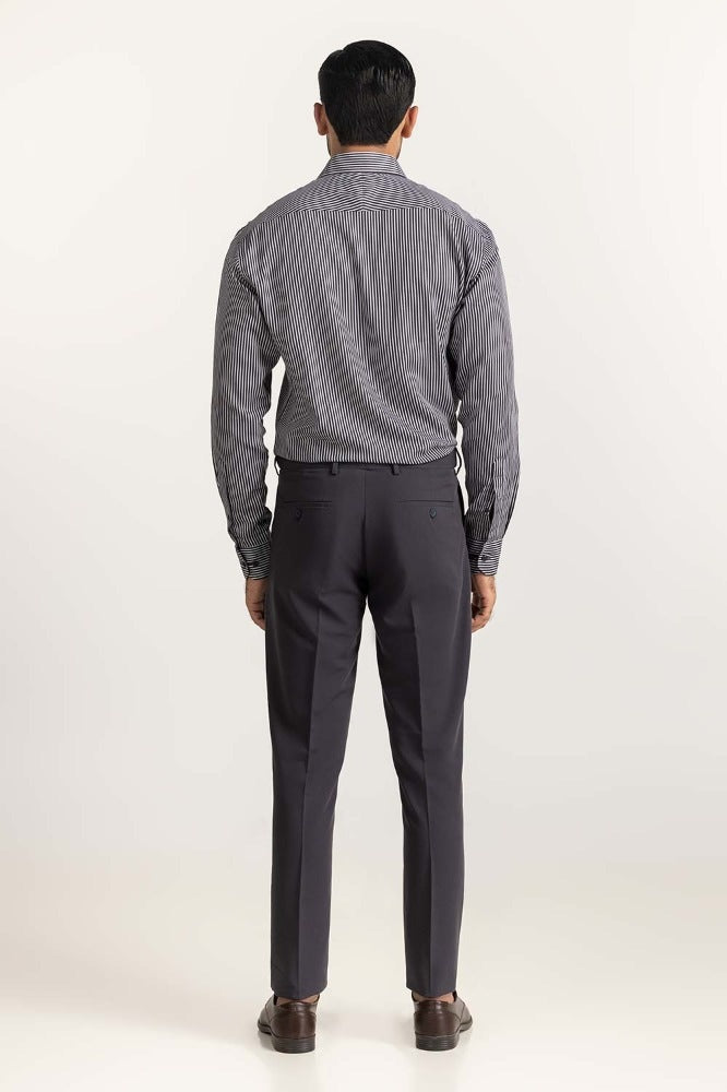 Black White Stripe Formal Shirt MN-FS-YD24-047