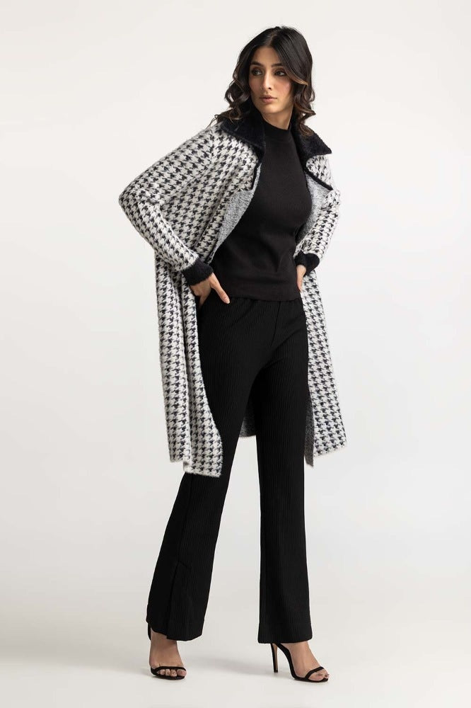 Black White Basic Sweater WM-SWT-WS23-048