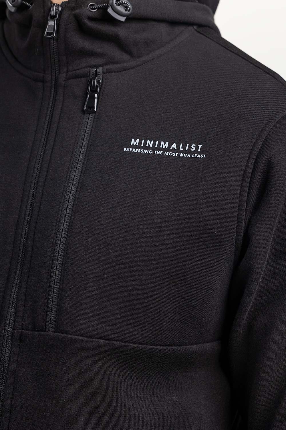 Black  Zipper Hoddie JKT-HZJ-D46-03