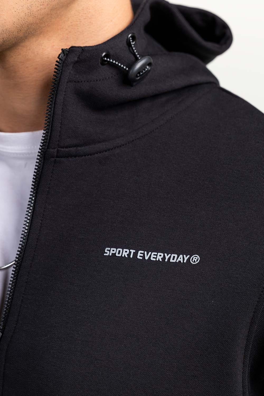 Black Zipper Hoddie JKT-HZJ-D49-04