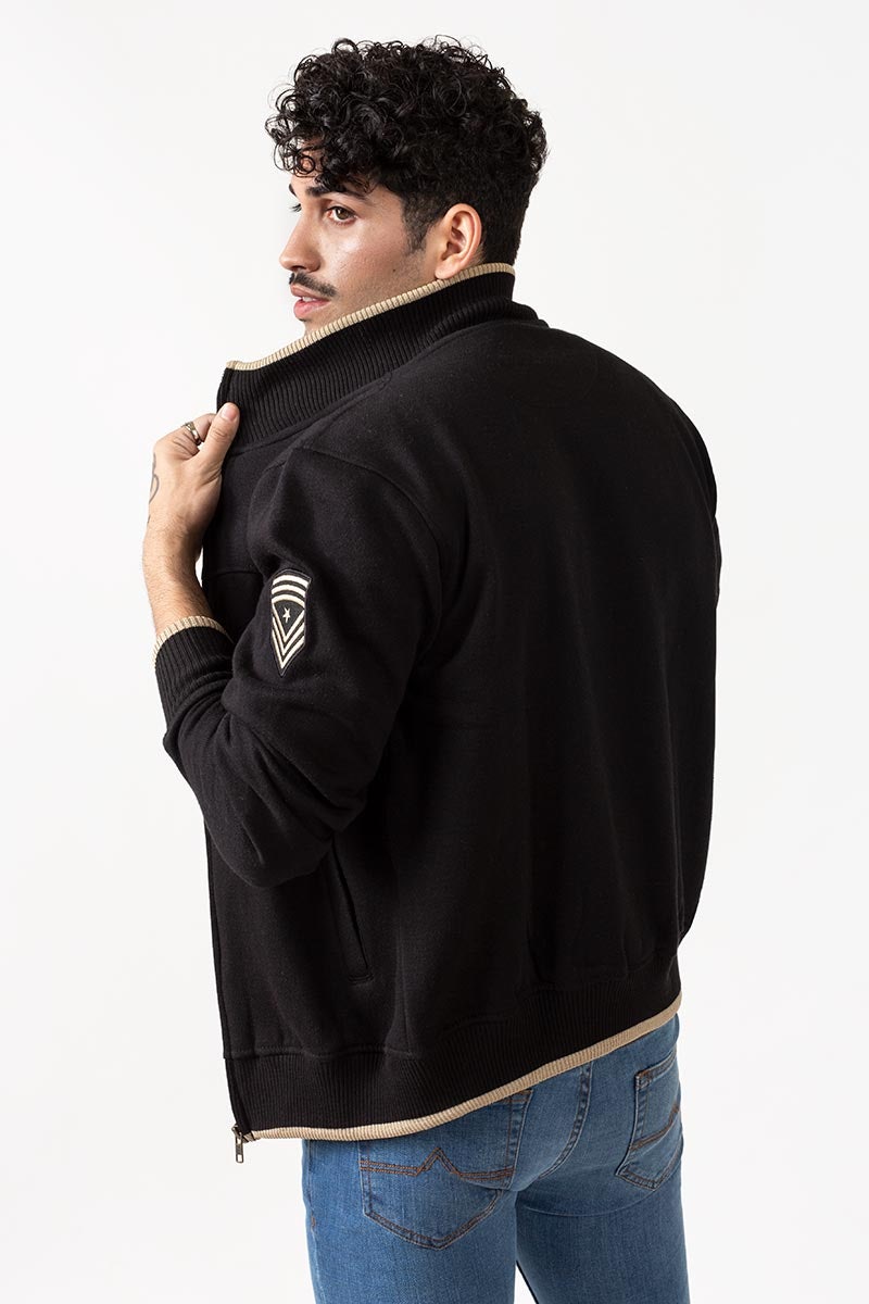 Black Zipper Jacket - JKT-MNZ-67-02