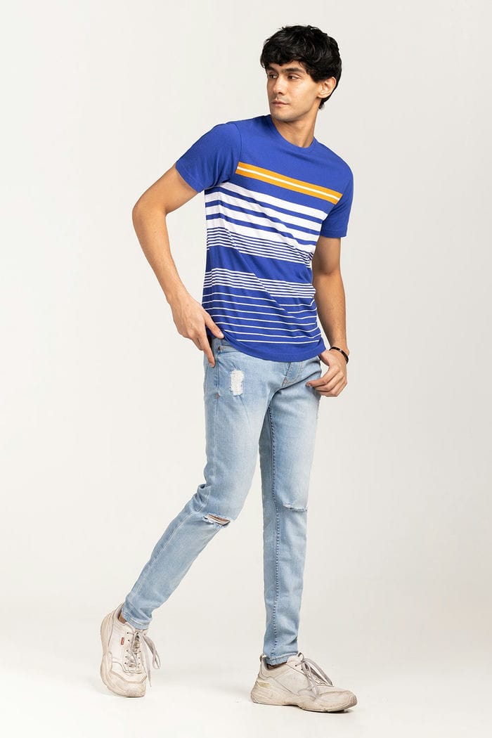 Blue-White Urban T-Shirt YD-URB-TEE-D18-01