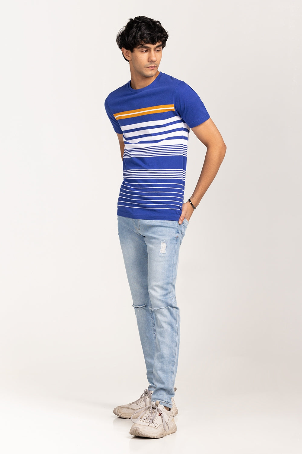 Blue-White Urban T-Shirt YD-URB-TEE-D18-01