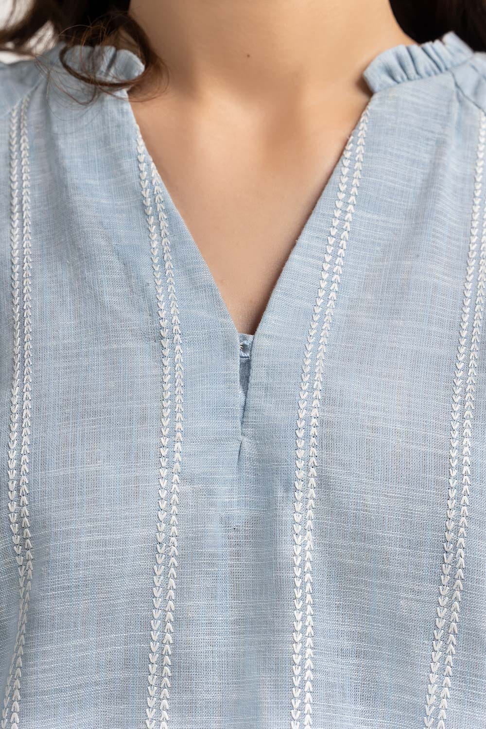 Blue Basic Blouse WM-CS-SS24-017