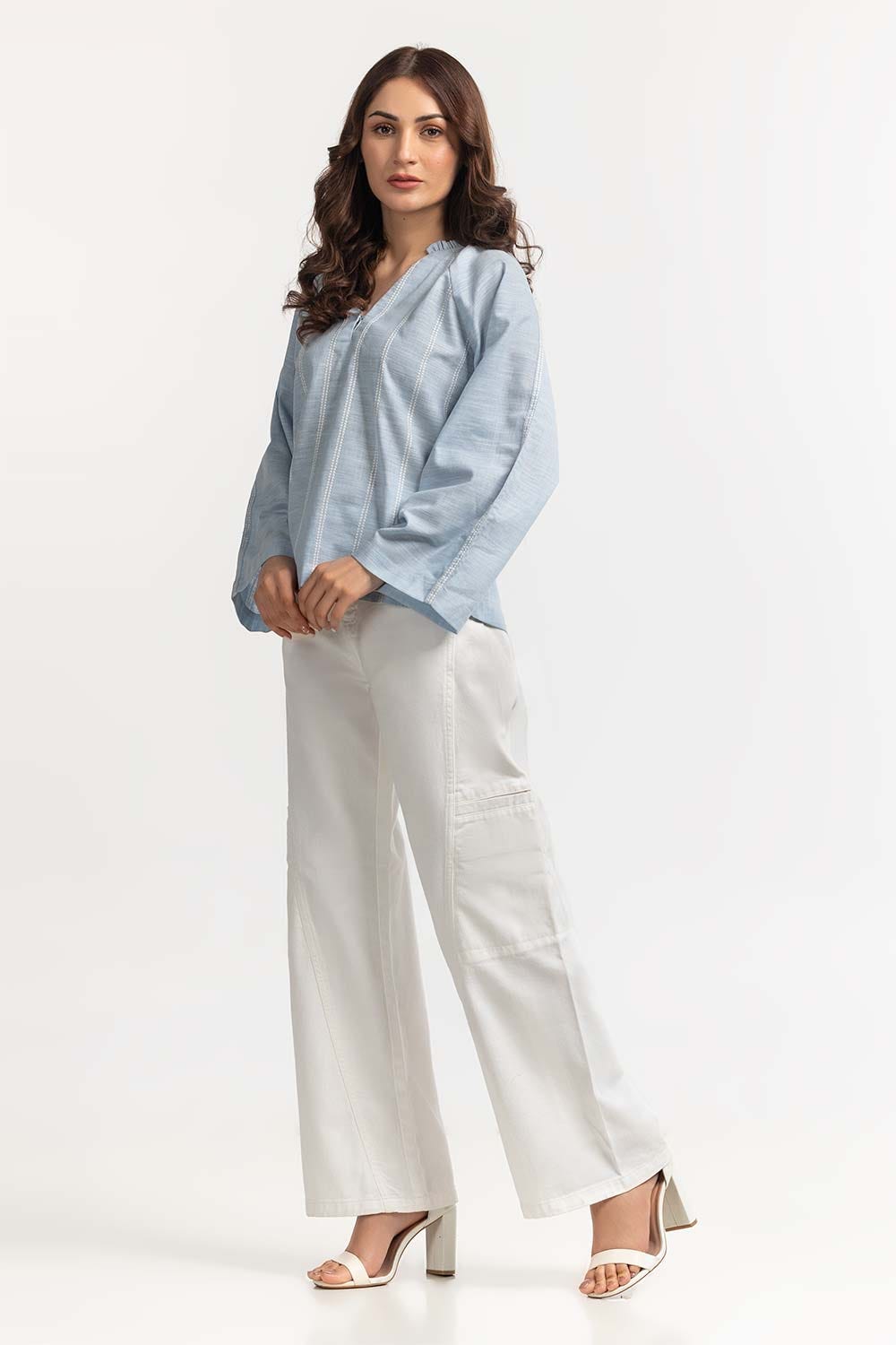 Blue Basic Blouse WM-CS-SS24-017