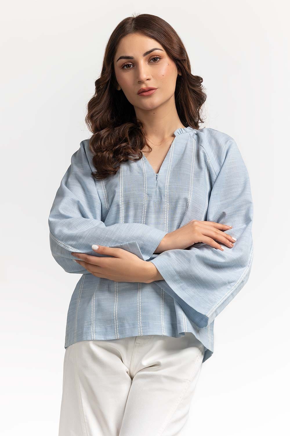 Blue Basic Blouse WM-CS-SS24-017