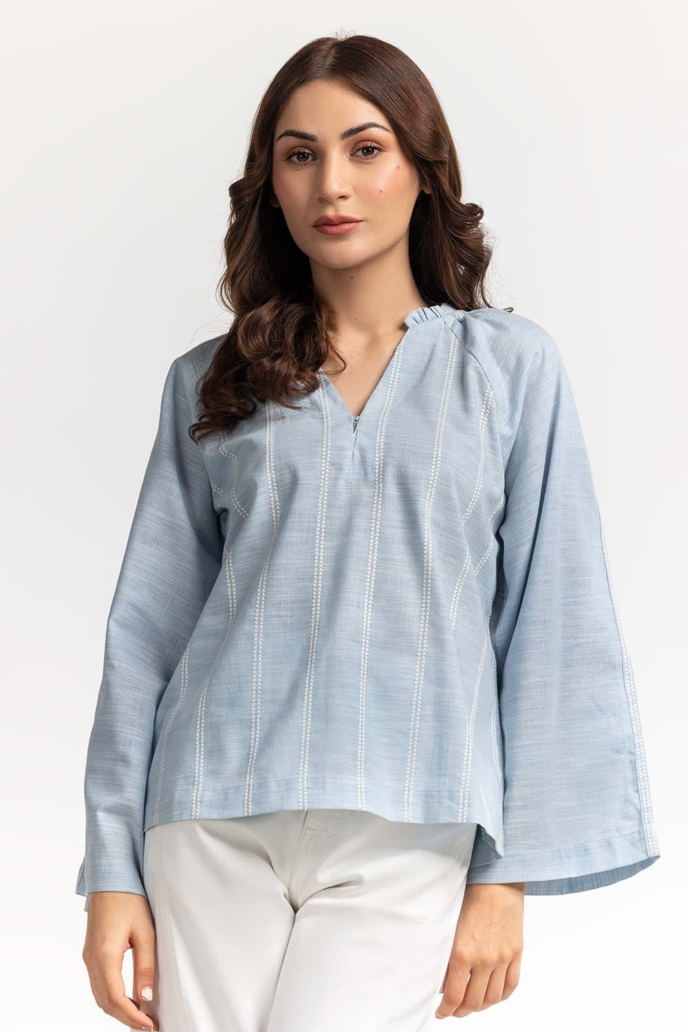 Blue Basic Blouse WM-CS-SS24-017