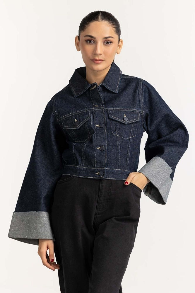 Blue Basic Denim Jacket WS-JKT-WS23-132