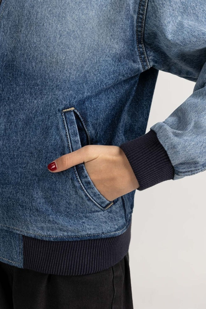 Blue Basic Denim Jacket WS-JKT-WS23-134