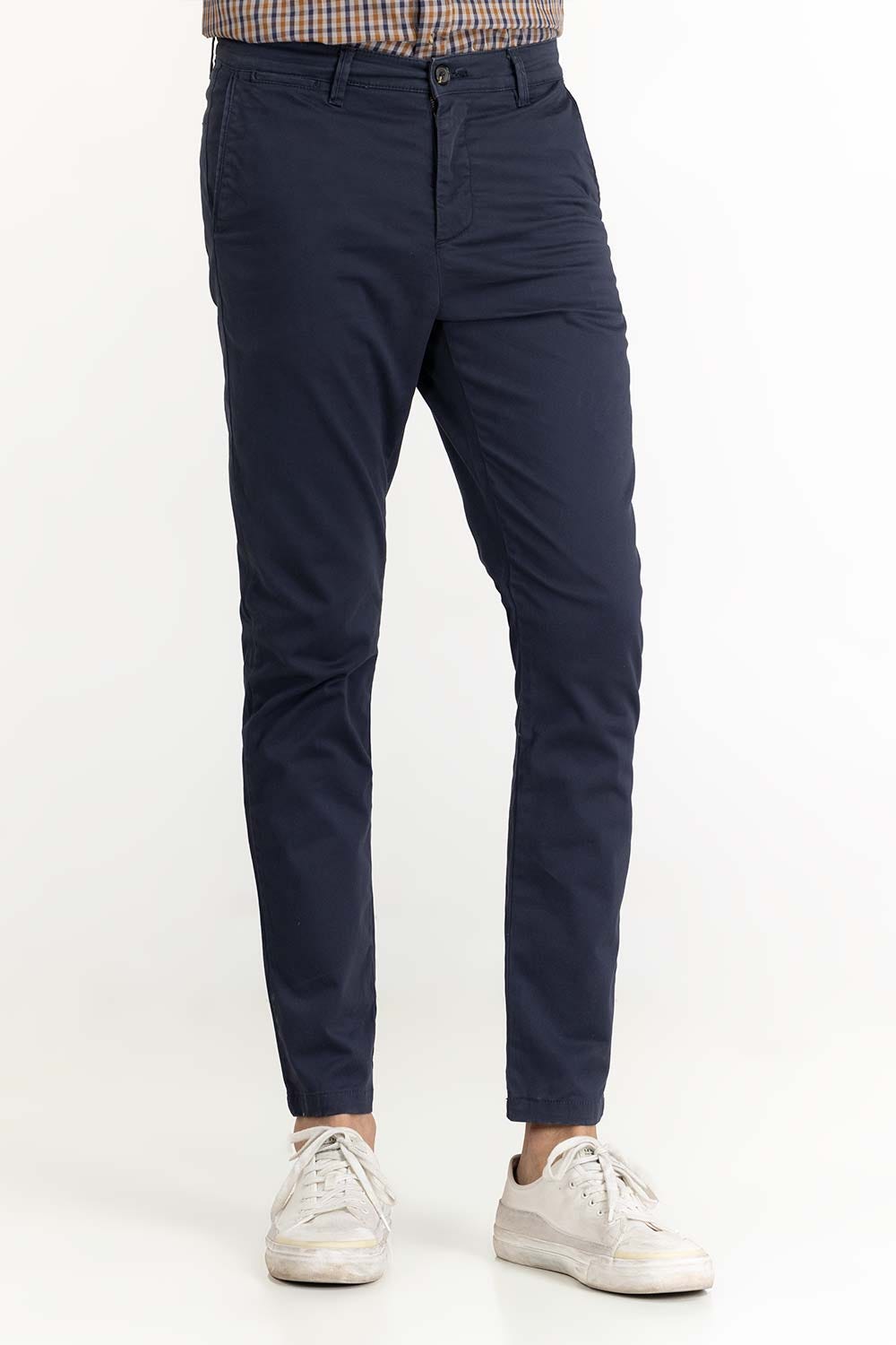 Blue Basic Dyed Khaki Pant TR-KHPD22-048