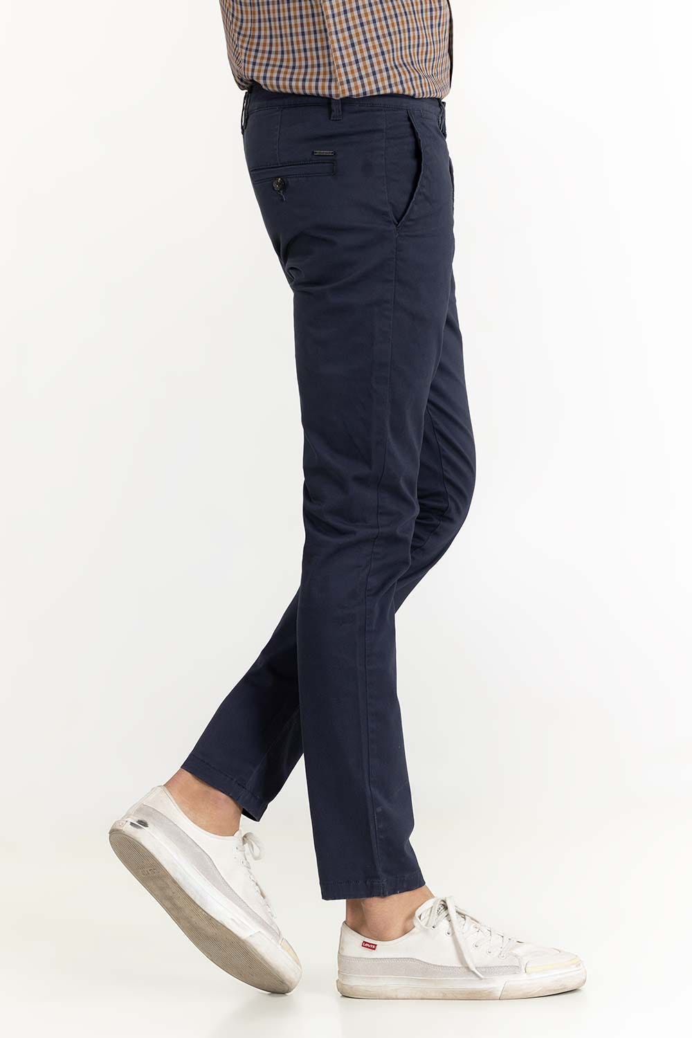 Blue Basic Dyed Khaki Pant TR-KHPD22-048