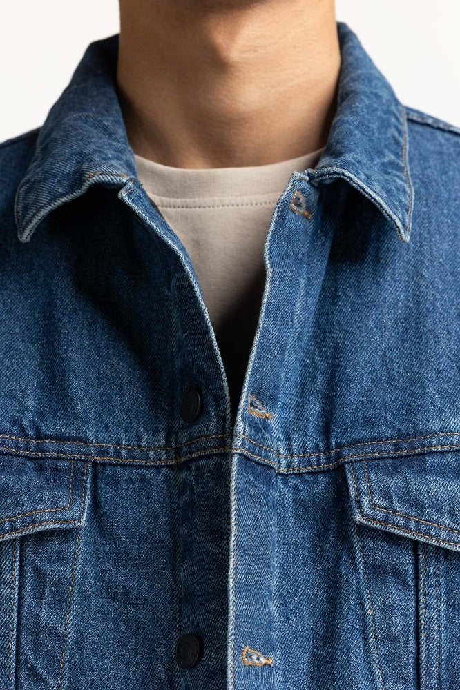 Blue Basic Jacket MN-JKT-WS23-052