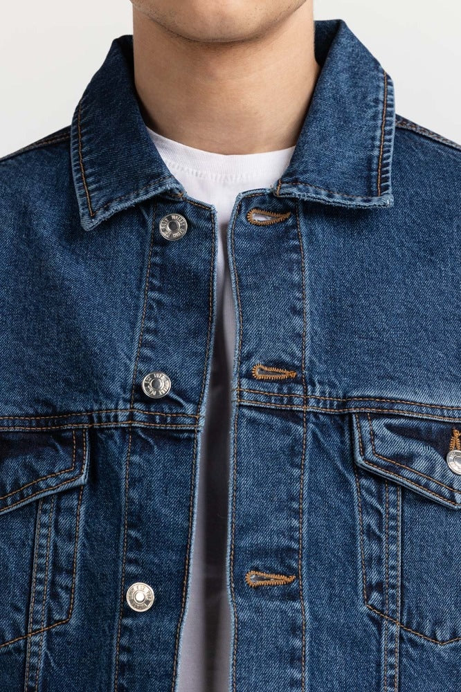 Blue Basic Jackets MN-JKT-WS23-301