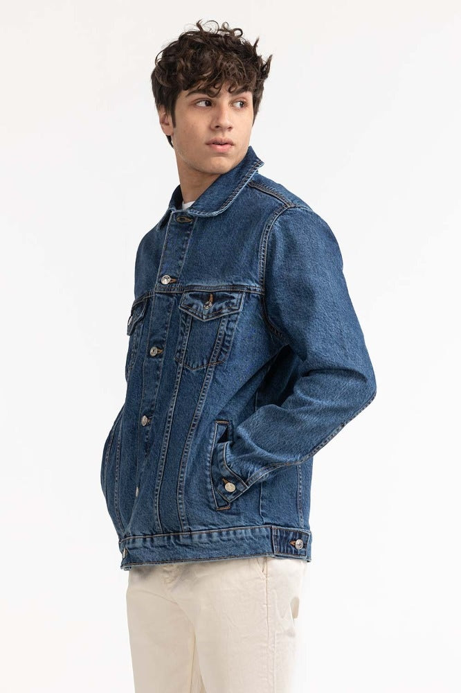 Blue Basic Jackets MN-JKT-WS23-301