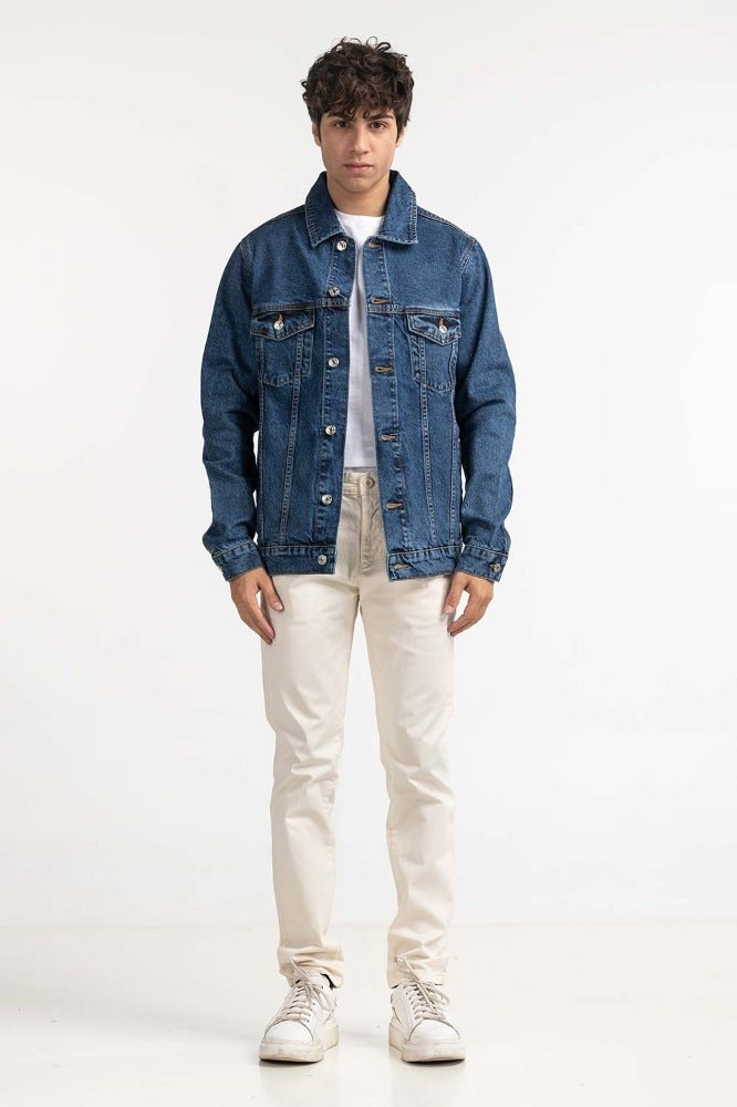Blue Basic Jackets MN-JKT-WS23-301