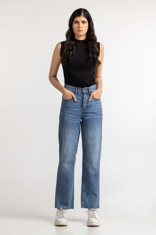 Blue Basic Jeans WM-JNS-WS23-004