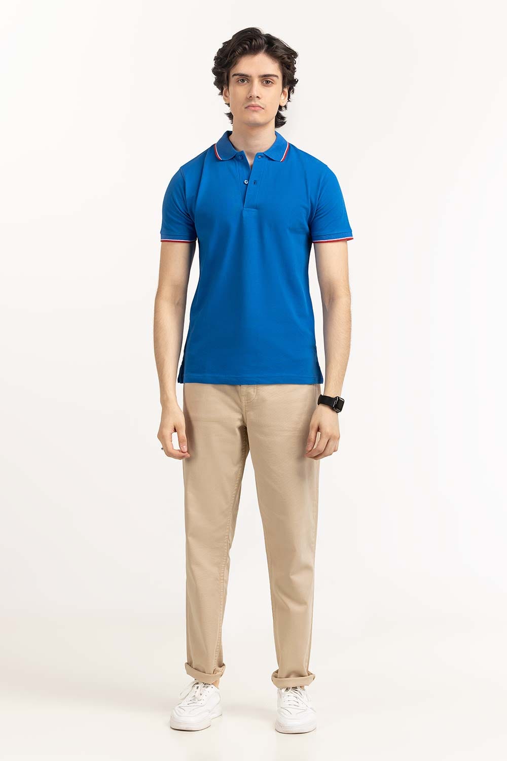 Blue Basic Polo PS-FPK23-013