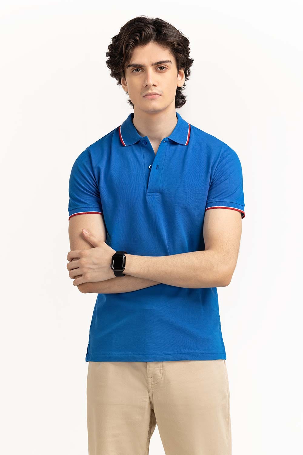 Blue Basic Polo PS-FPK23-013