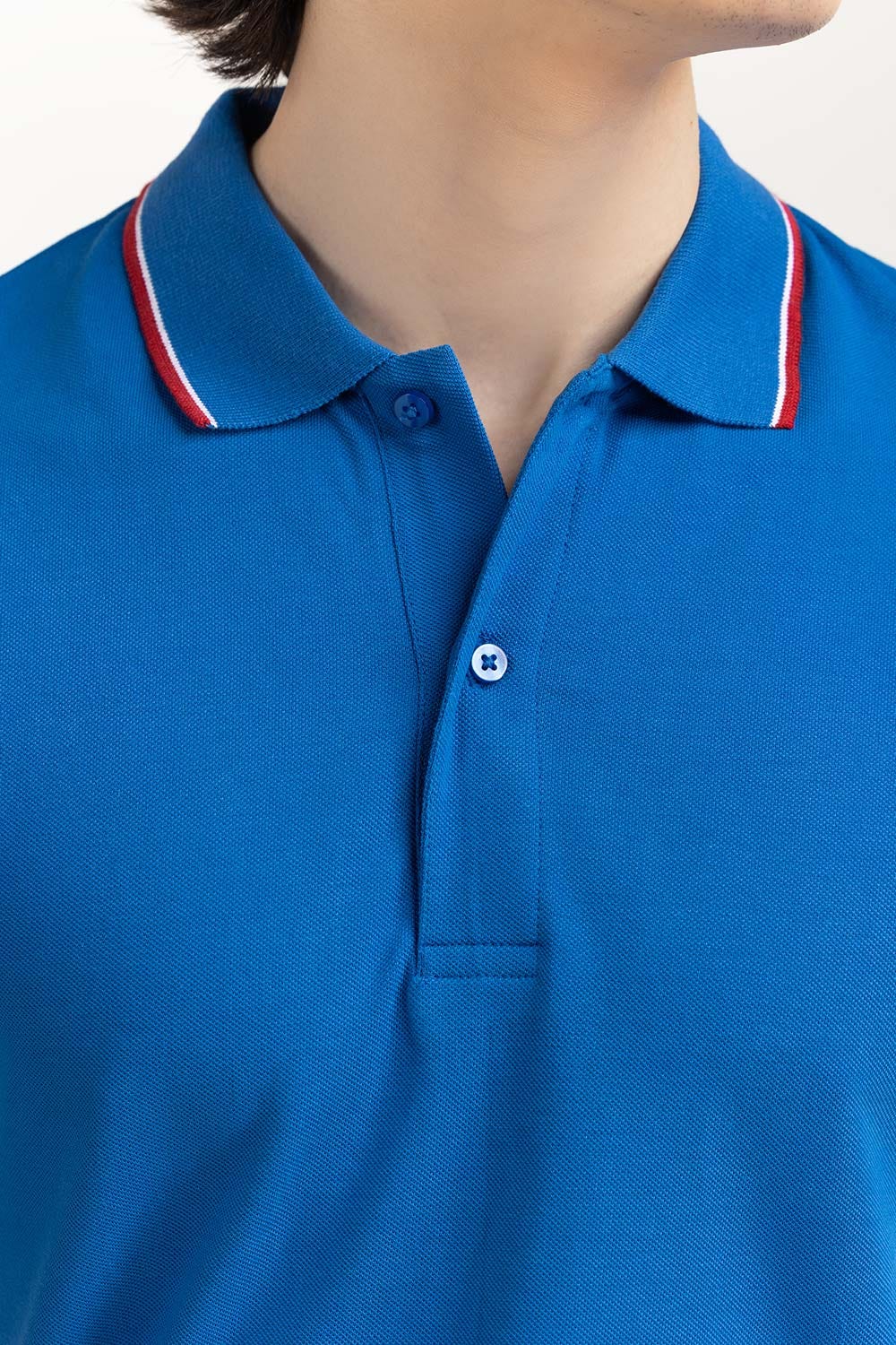 Blue Basic Polo PS-FPK23-013