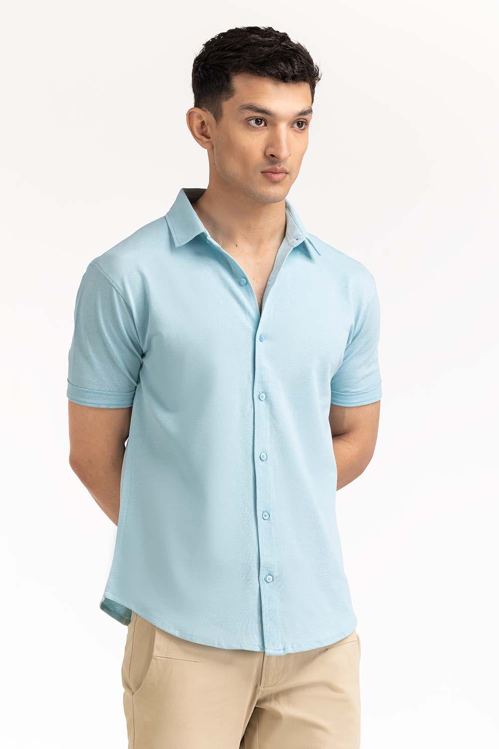 Blue Basic Shirt KS-HSPK23-036