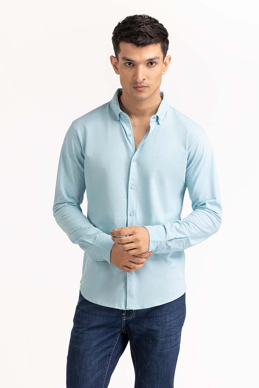Blue Basic Shirt KS-HSPK23-041