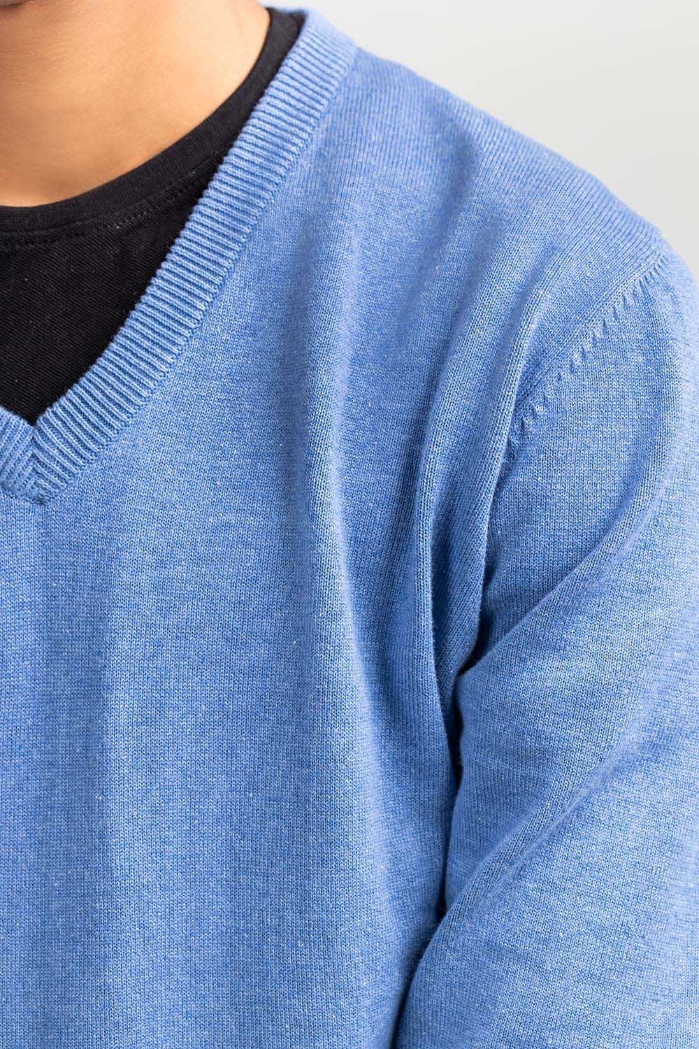 Blue Basic Sweater FS-SWT-D35-04