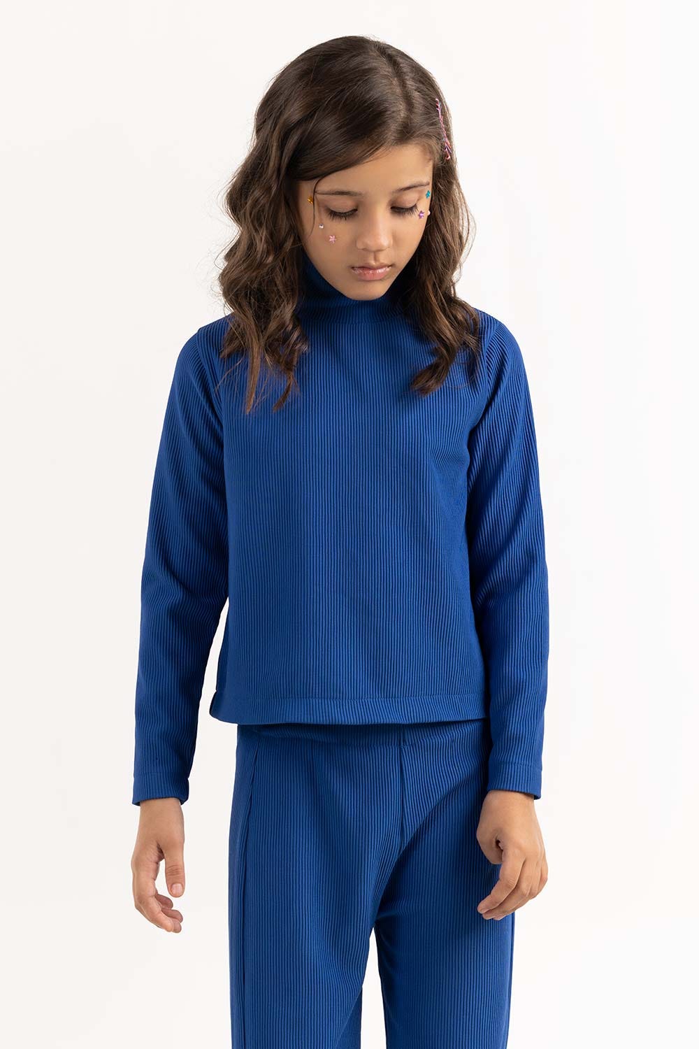 Toddler Girl Blue Blouse 224-413-045 T