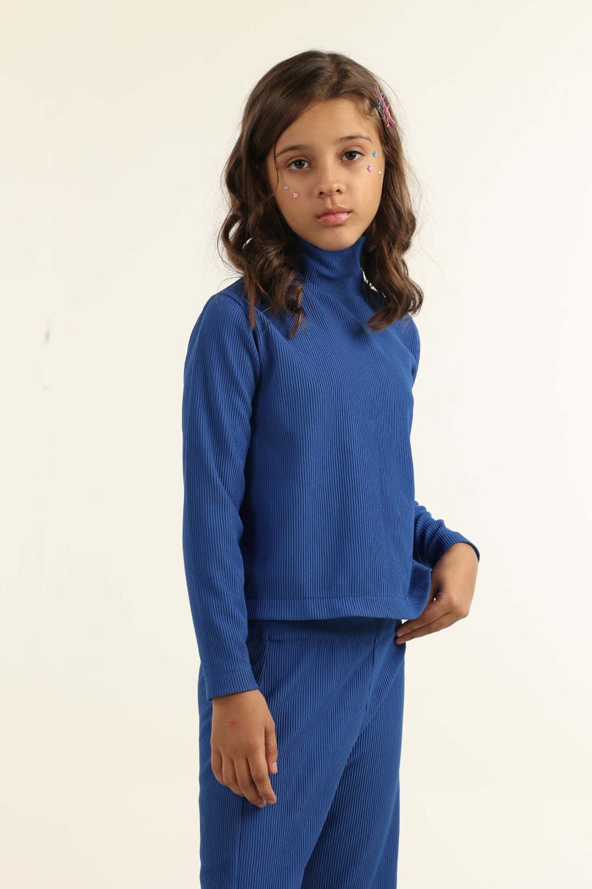 Toddler Girl Blue Blouse 224-413-045 T